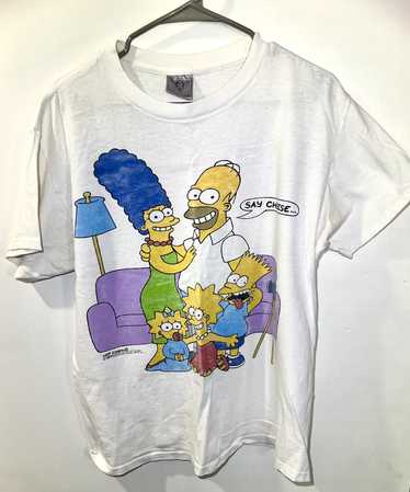 1989 The Simpsons “Say Cheese” Vintage T-Shirt XL Double Sided Single factory Stitch.