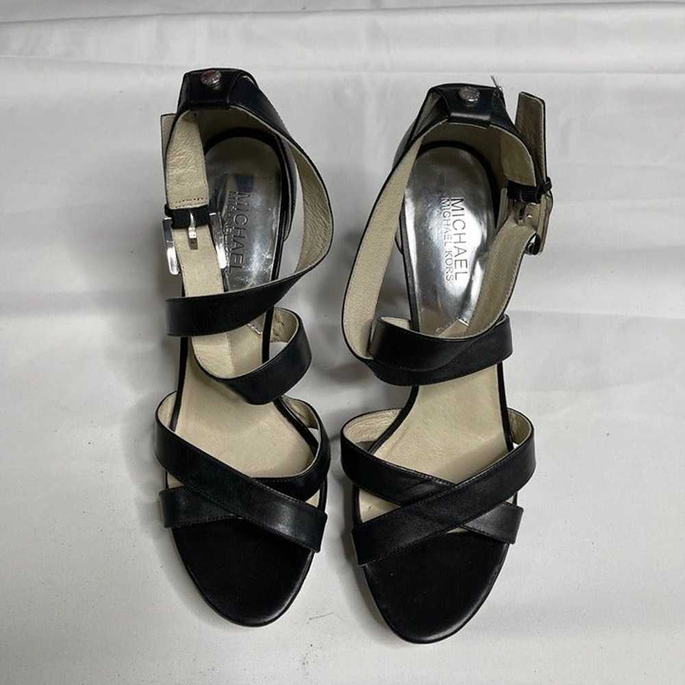 Michael Kors Evie Leather Platform Open Ankle Sti… - image 11