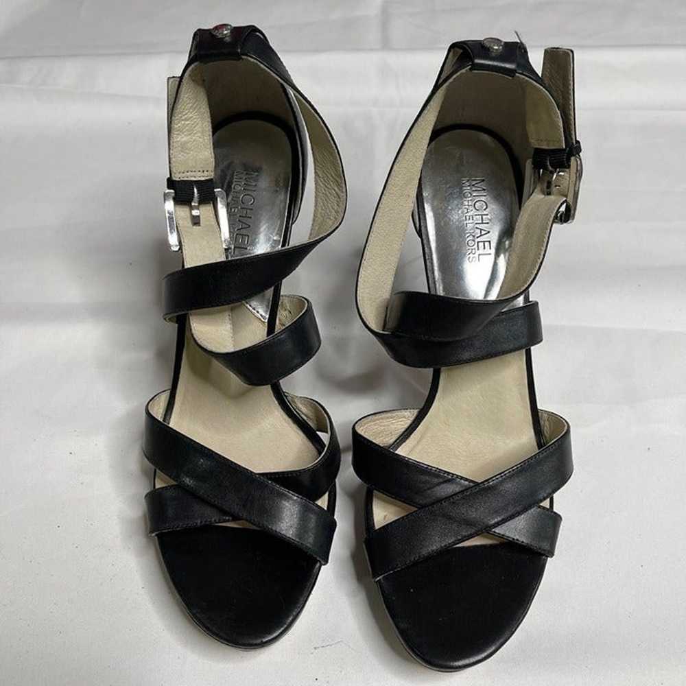Michael Kors Evie Leather Platform Open Ankle Sti… - image 7