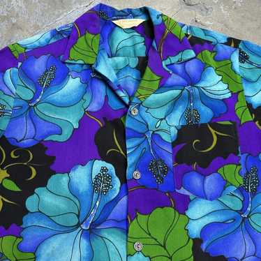 Hawaiian Shirt × Made In Usa × Vintage Vintage 60… - image 1