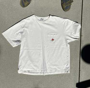 YMC Floral Embroidery Pocket Tee - image 1