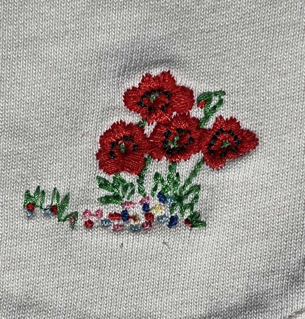 YMC Floral Embroidery Pocket Tee - image 3