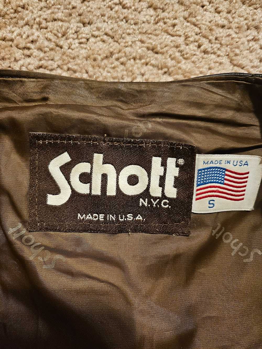 Schott Schott Leather Vest/Waistcoat - image 3