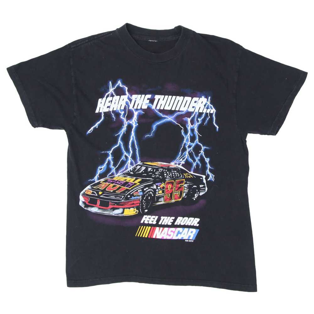 Vintage Nascar Hear The Thunder Feel The Roar T-S… - image 1