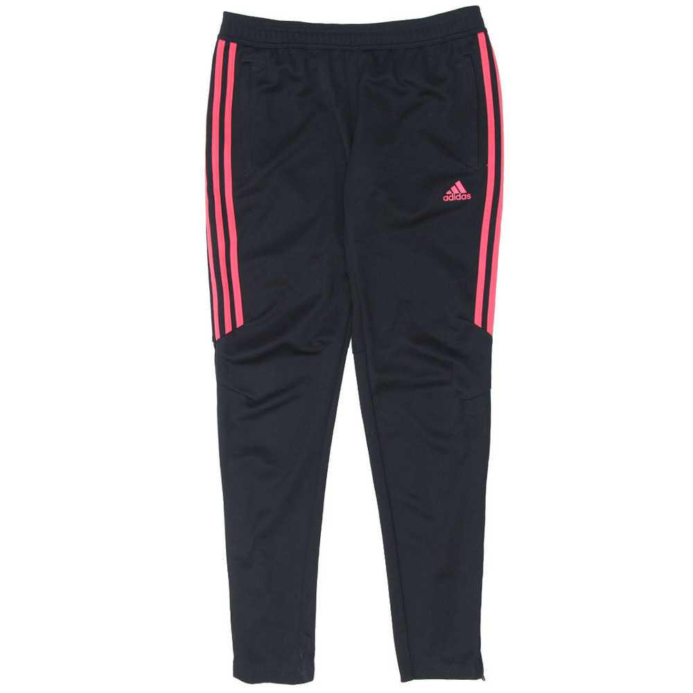 Ladies Adidas Pink Stripe Skinny Track Pants - image 1