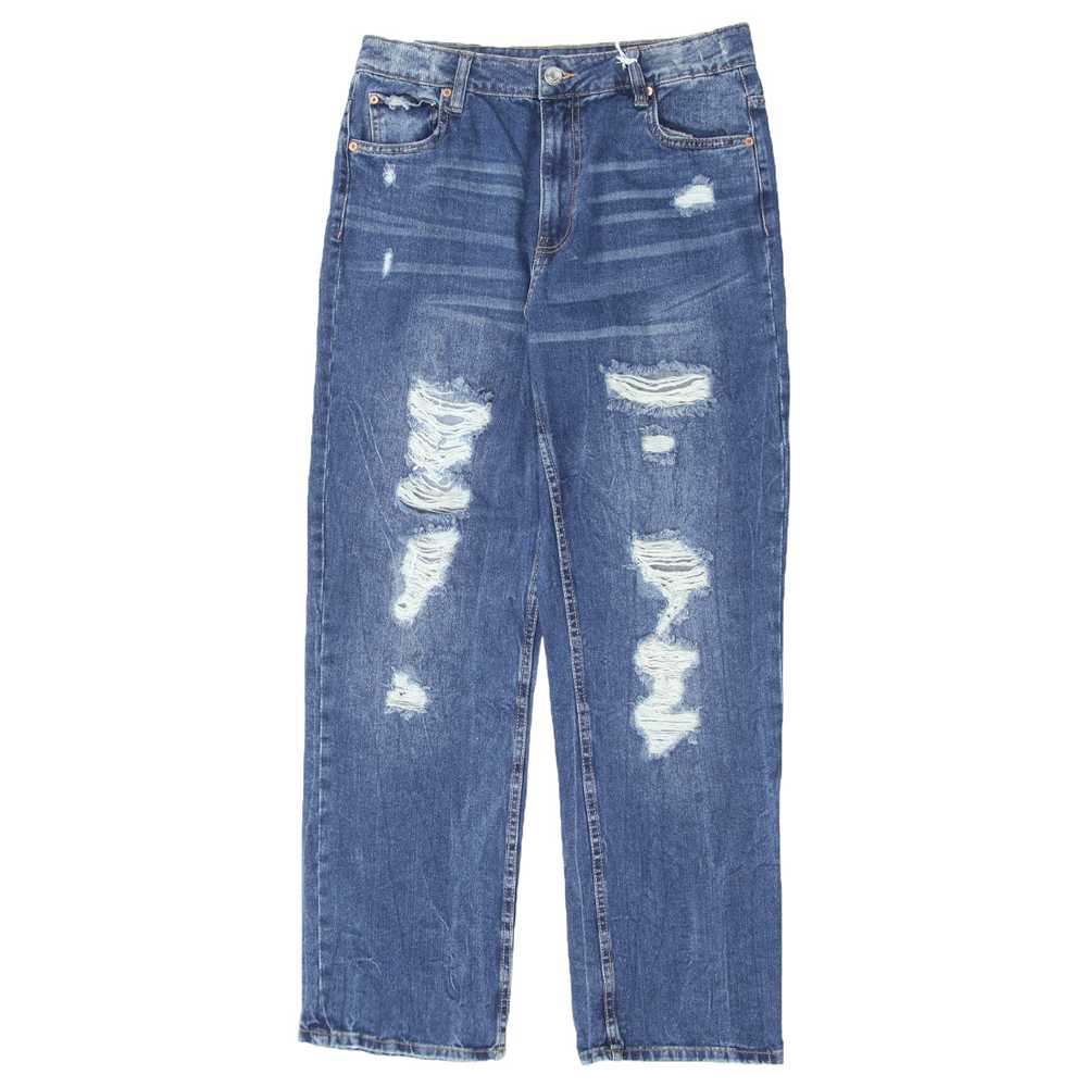 Ladies Aeropostale Ripped Baggy Jeans - Gem