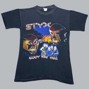 Band Tees × Streetwear × Vintage Vtg 1980s Styx K… - image 1