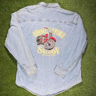 Other Size xl vintage sturgis sd jean jacket - image 1