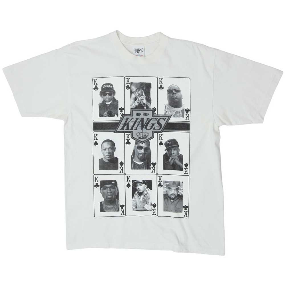 Vintage Hip Hop Kings Card T-Shirt White Shaka We… - image 1