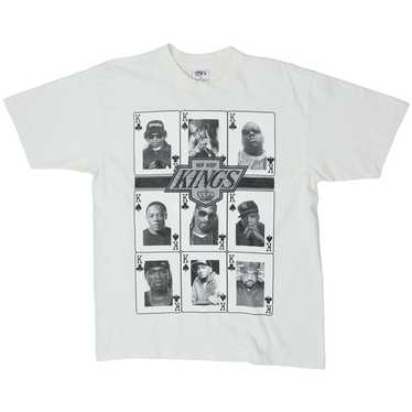 Vintage Hip Hop Kings Card T-Shirt White Shaka We… - image 1