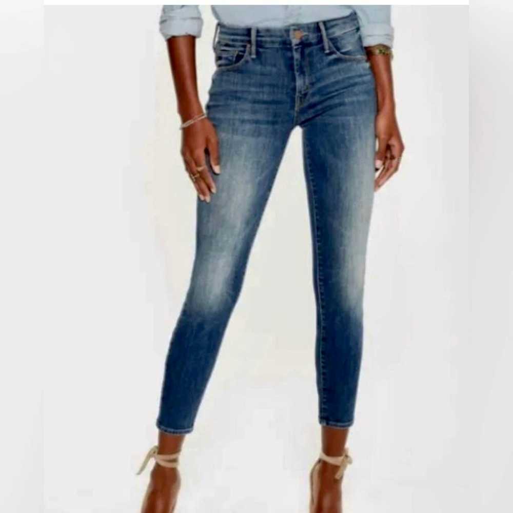Mother Denim Mother High Waisted The Looker Crop … - image 1
