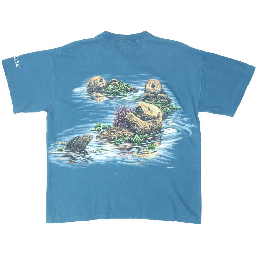 Vintage Habitat Sea Otter T-Shirt Made in USA Sig… - image 2