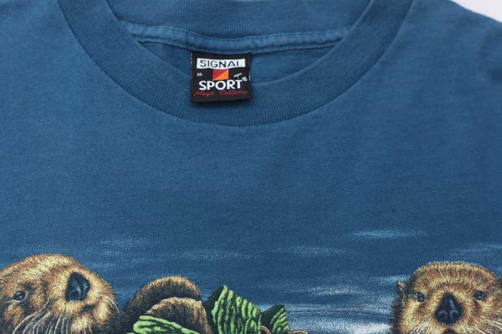 Vintage Habitat Sea Otter T-Shirt Made in USA Sig… - image 3