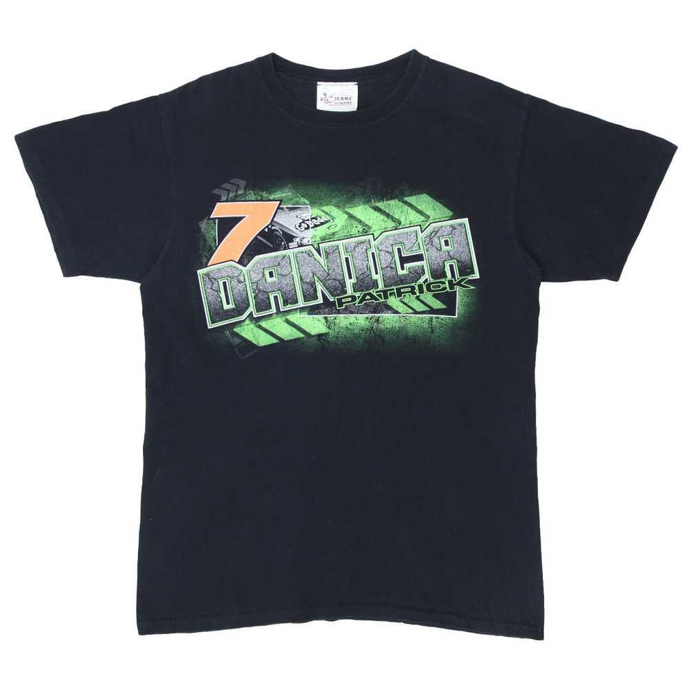 Vintage Danica Patrict Go Daddy Nascar T-Shirt Bl… - image 1