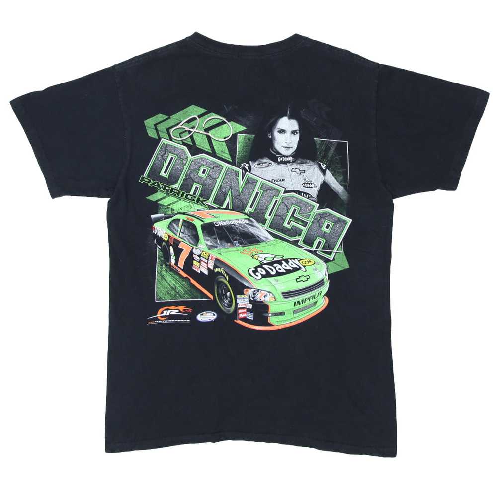 Vintage Danica Patrict Go Daddy Nascar T-Shirt Bl… - image 2