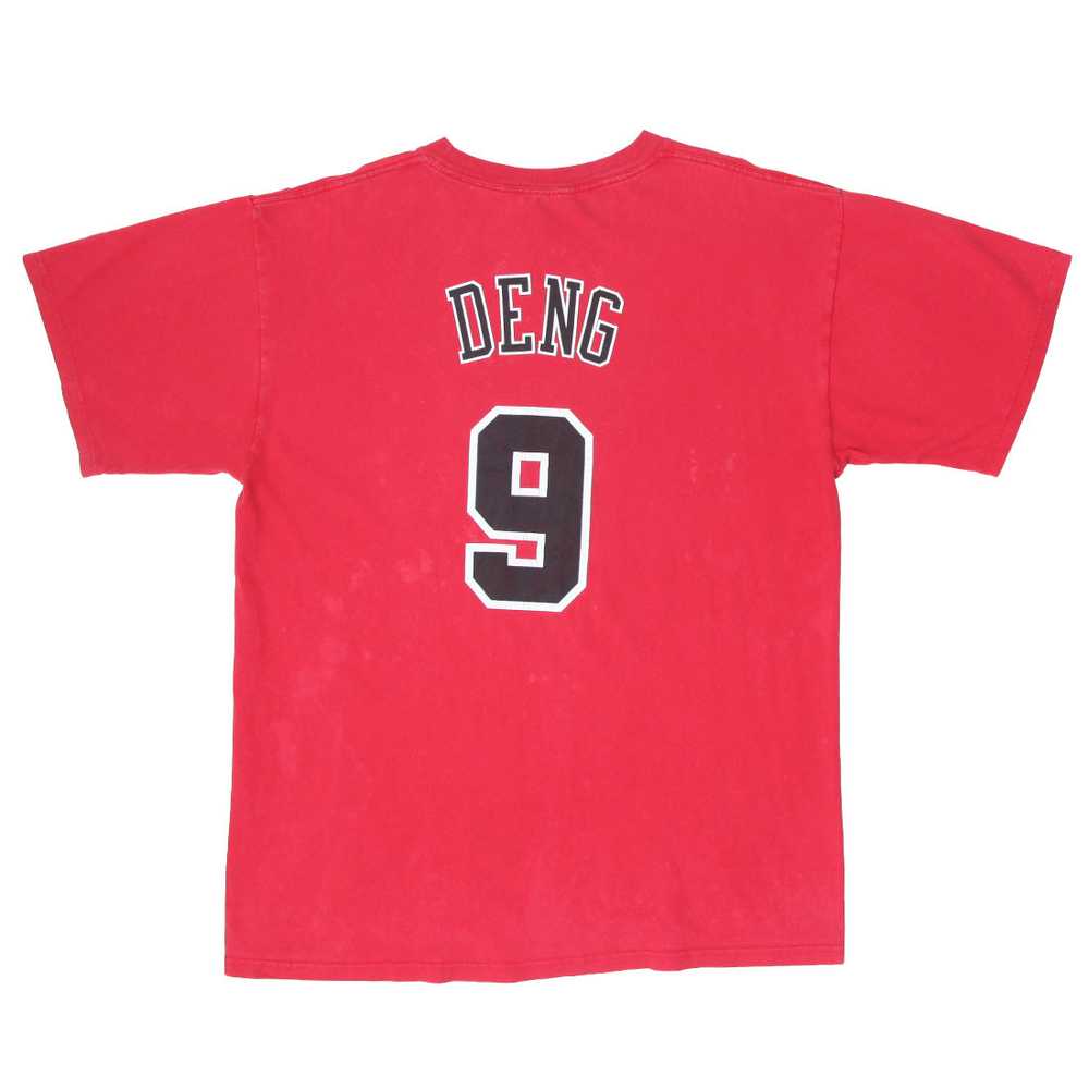 Vintage Chicago Bulls Deng # 9 T-Shirt Red Majest… - image 3
