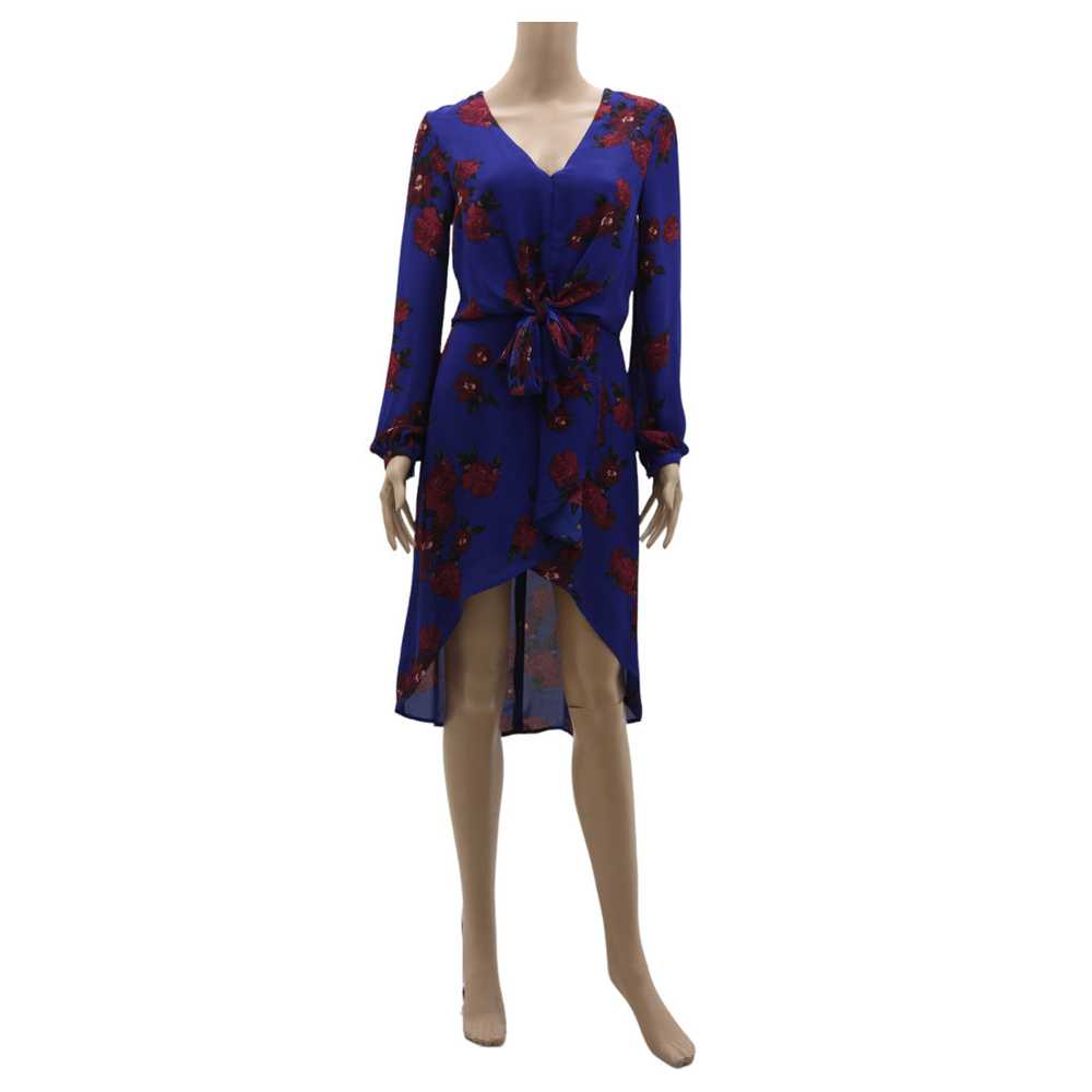 Ladies Dynamite Floral Long Sleeve Wrap Dress - image 1