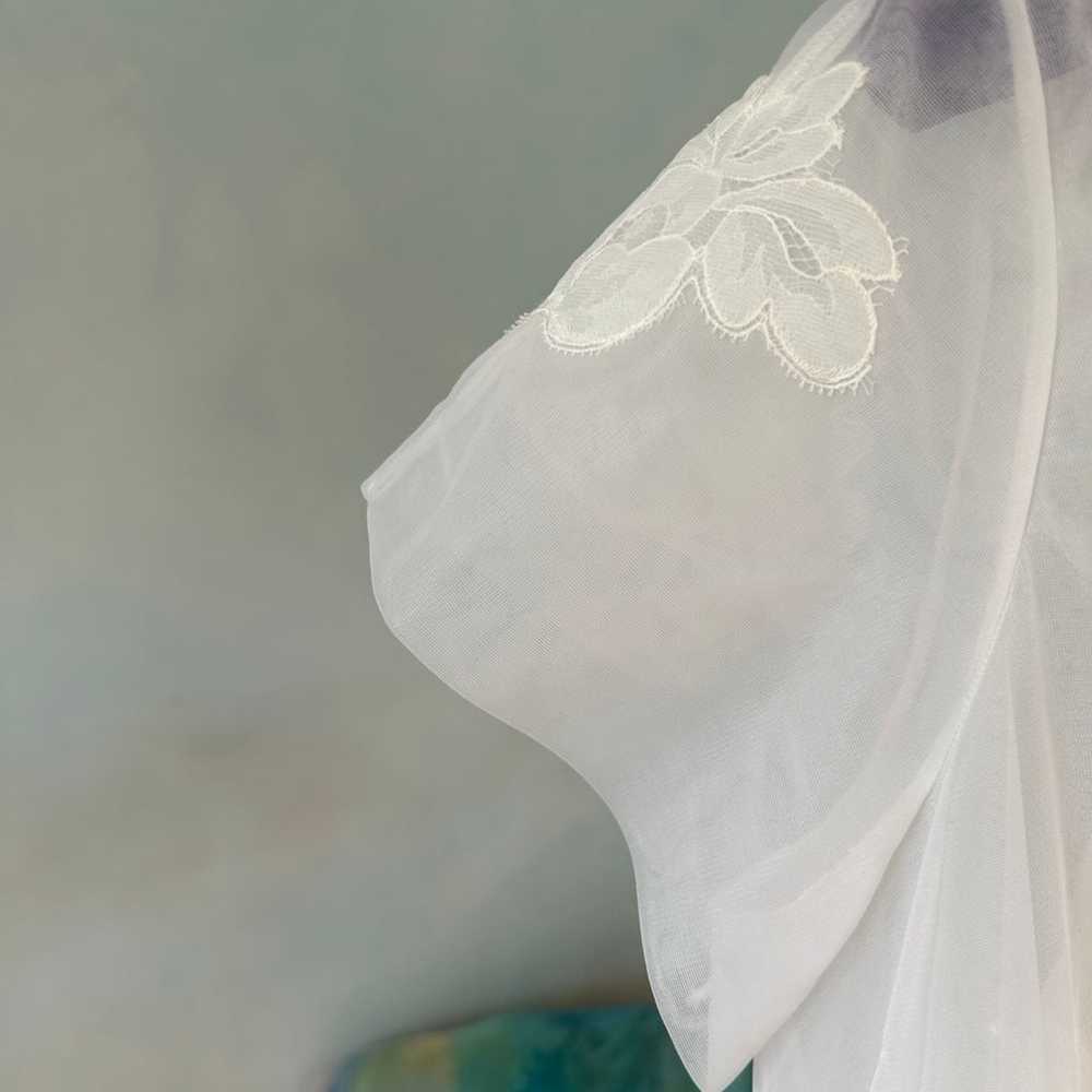 Vintage Gossard Artemis white bridal peignoir nig… - image 11
