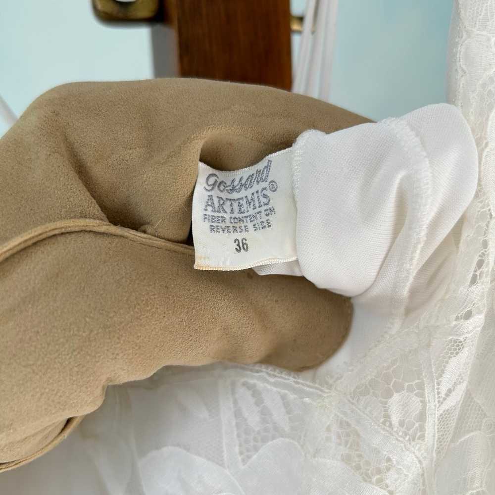 Vintage Gossard Artemis white bridal peignoir nig… - image 12