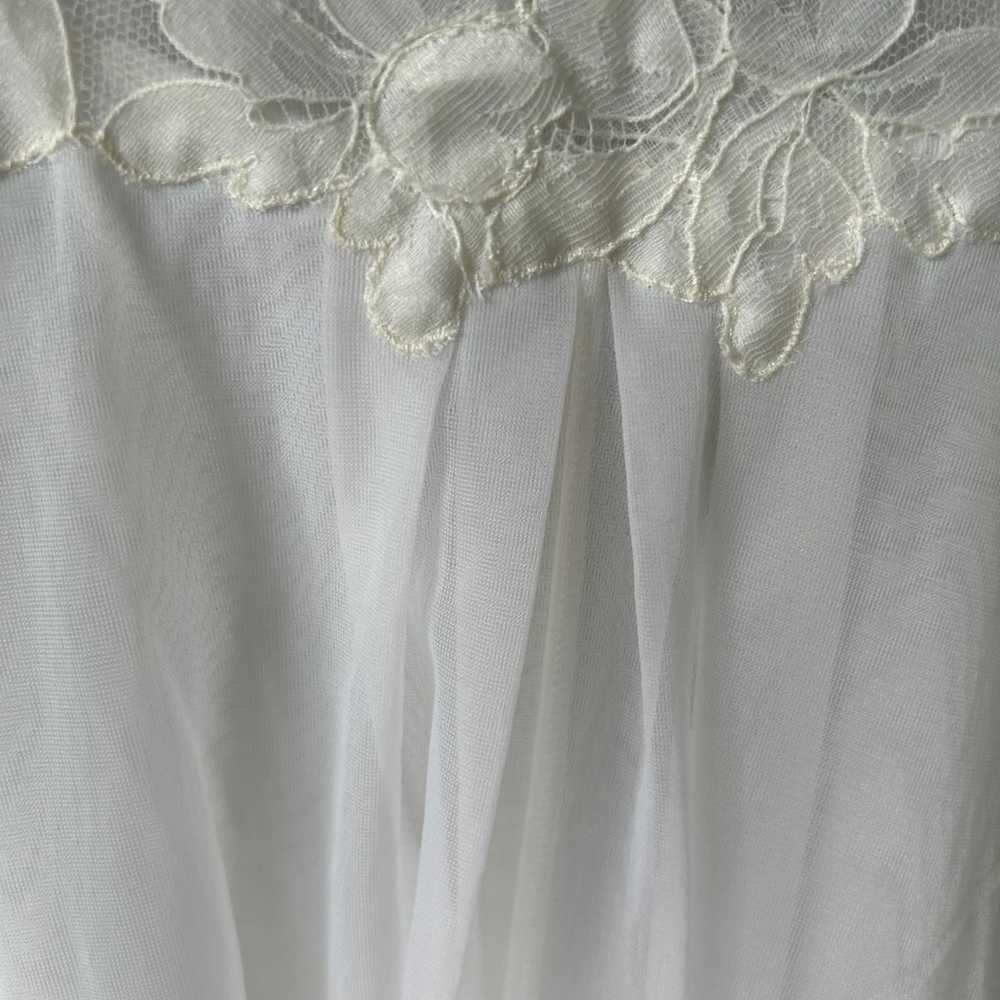 Vintage Gossard Artemis white bridal peignoir nig… - image 5