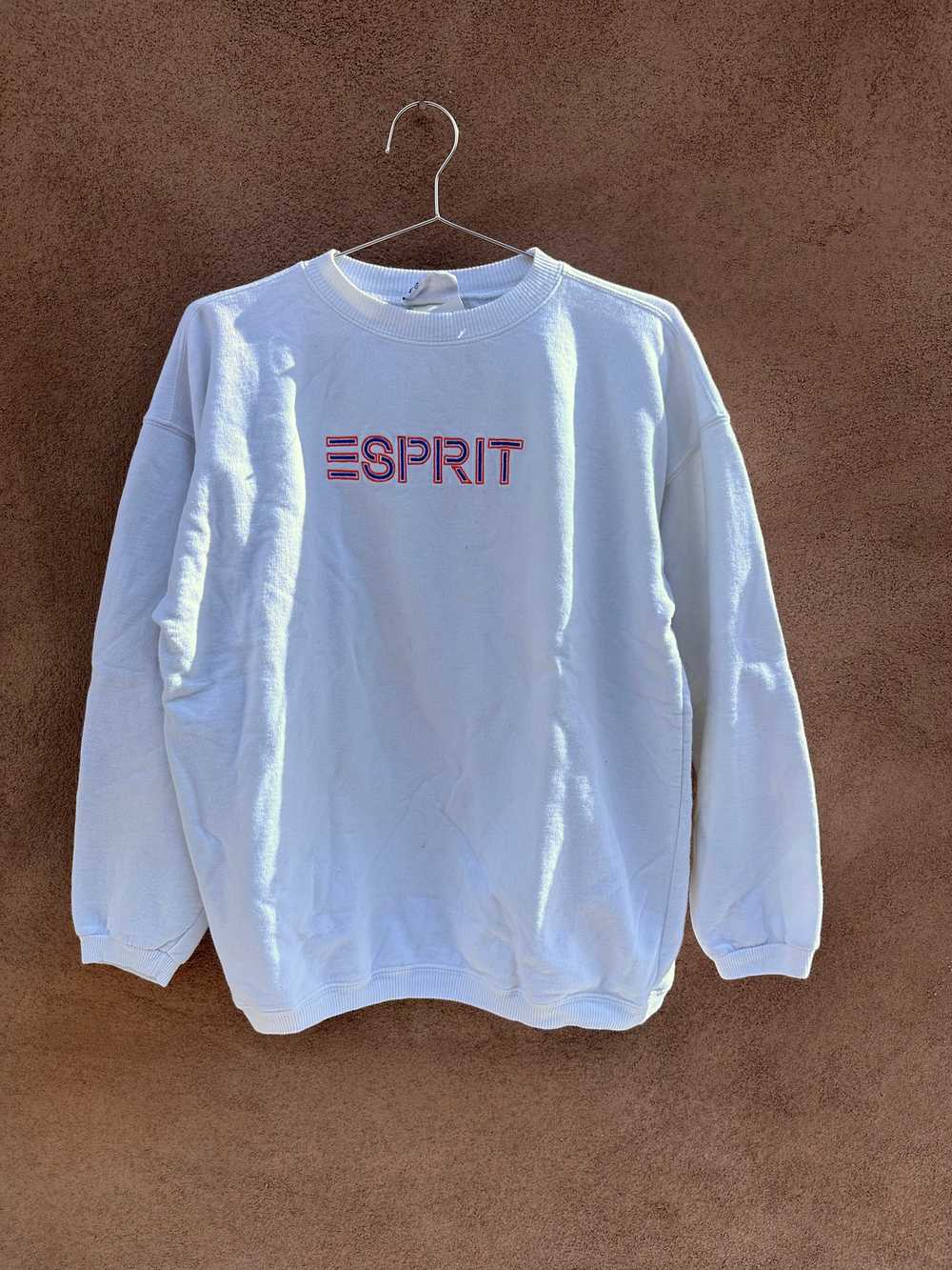 1980's Embroidered ESPRIT Sweatshirt - image 1