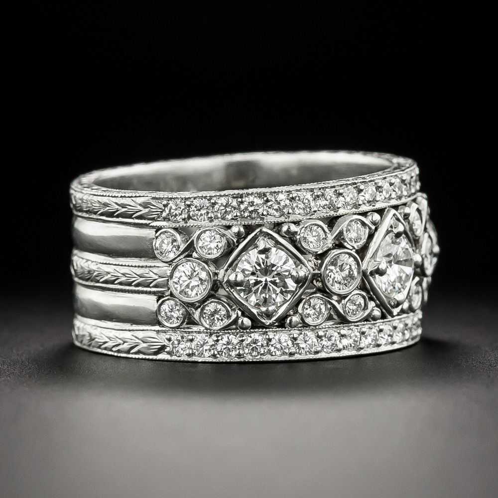 Jack Kelege Diamond Band, Size 8 - image 2