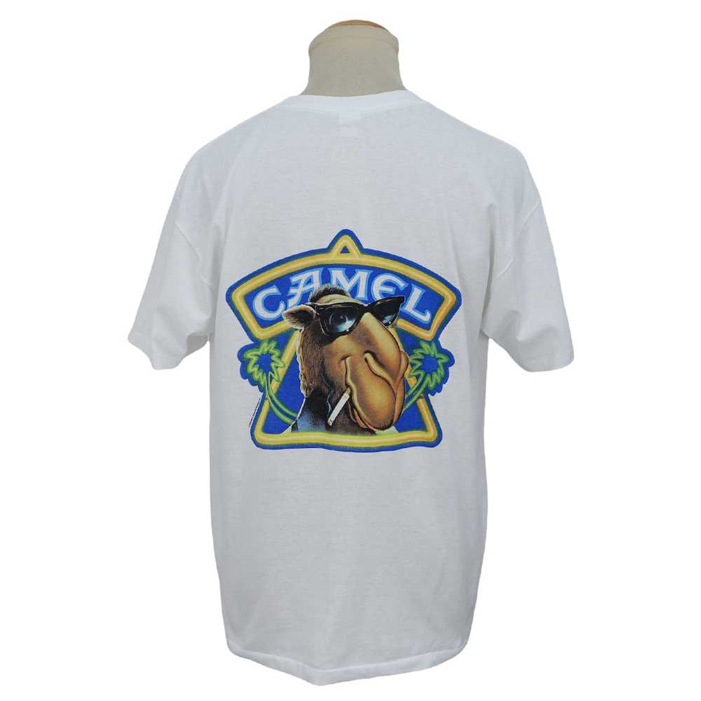 Vintage 1990 Joe Camel Cigarettes Pocket T-Shirt … - image 2