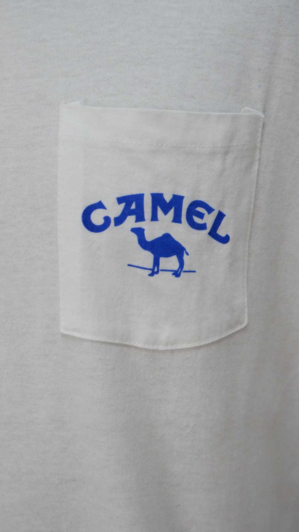Vintage 1990 Joe Camel Cigarettes Pocket T-Shirt … - image 3