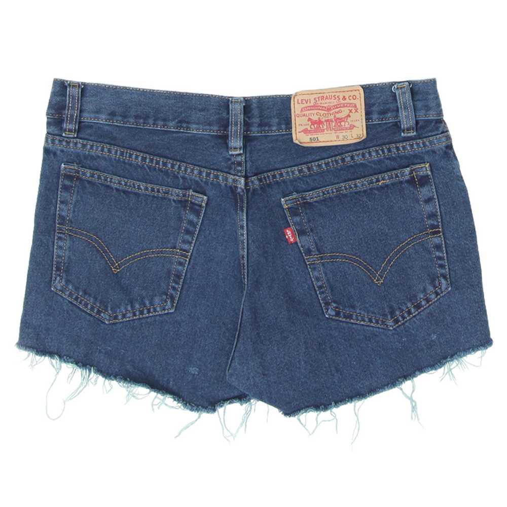 Ladies Levi Strauss # 501 Button Fly Denim Shorts - image 2