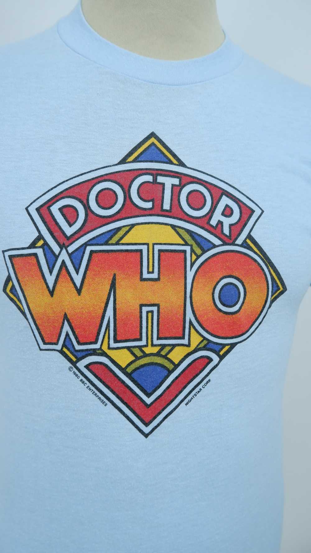 Vintage 1980 Doctor Who Single Stitch T-Shirt - image 3