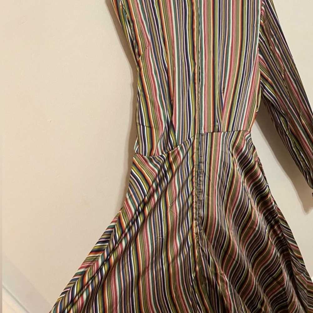 NWOT rainbow striped dress by Unique Vintage - image 11