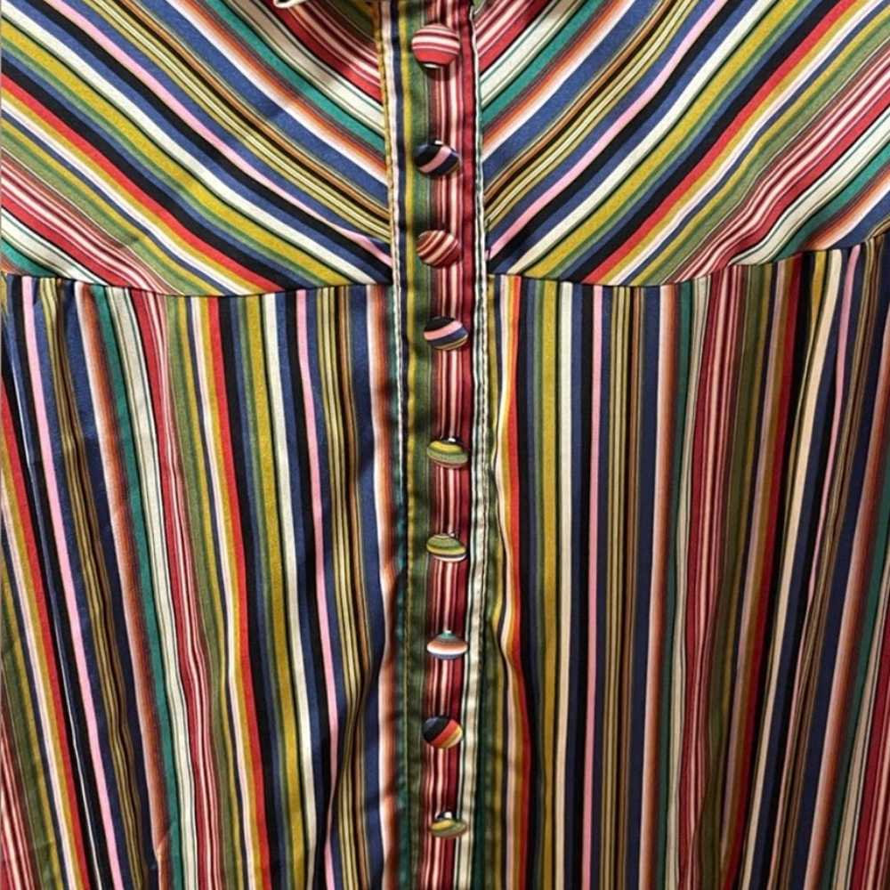 NWOT rainbow striped dress by Unique Vintage - image 12