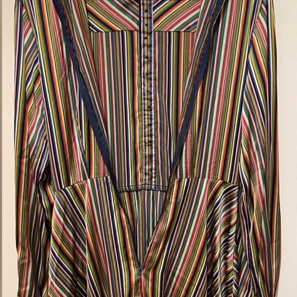 NWOT rainbow striped dress by Unique Vintage - image 7