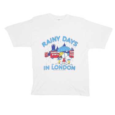 Snoopy Rainy Days In London Vintage T-Shirt Singl… - image 1