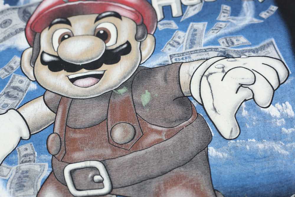 Nintendo Super Mario 24/7 Super Hustla Vintage T-… - image 5