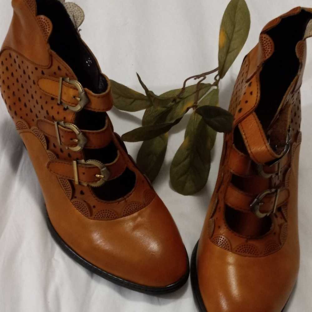 NWOT Custom Made Leather Booties - image 1