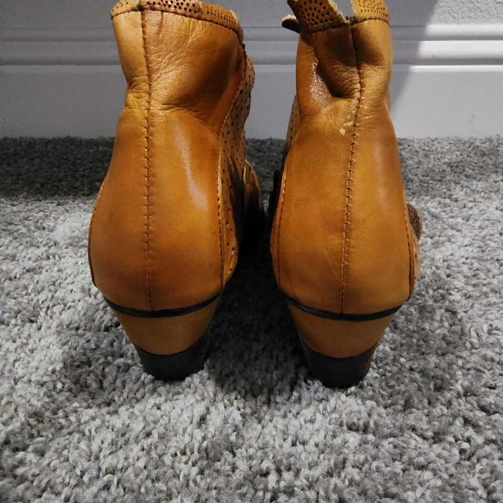 NWOT Custom Made Leather Booties - image 5