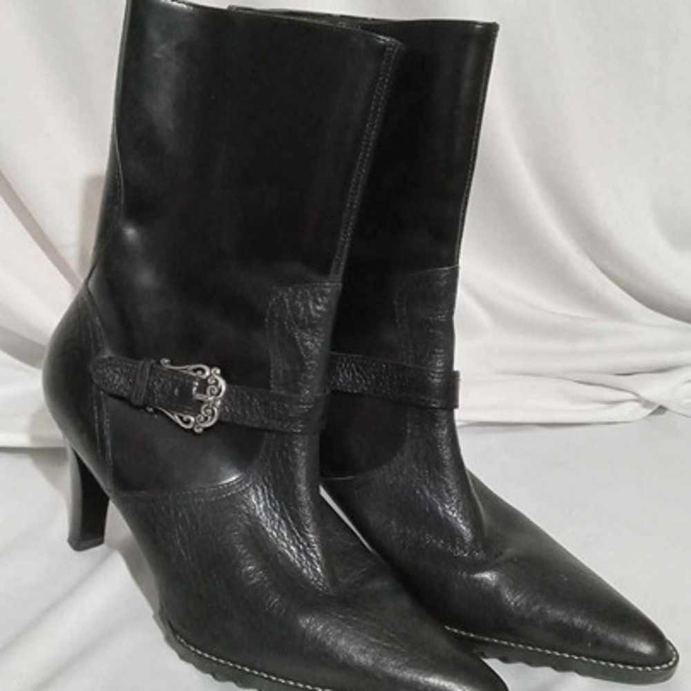 Unisa Ladies Black Patent Leather High Heel Boots… - image 2