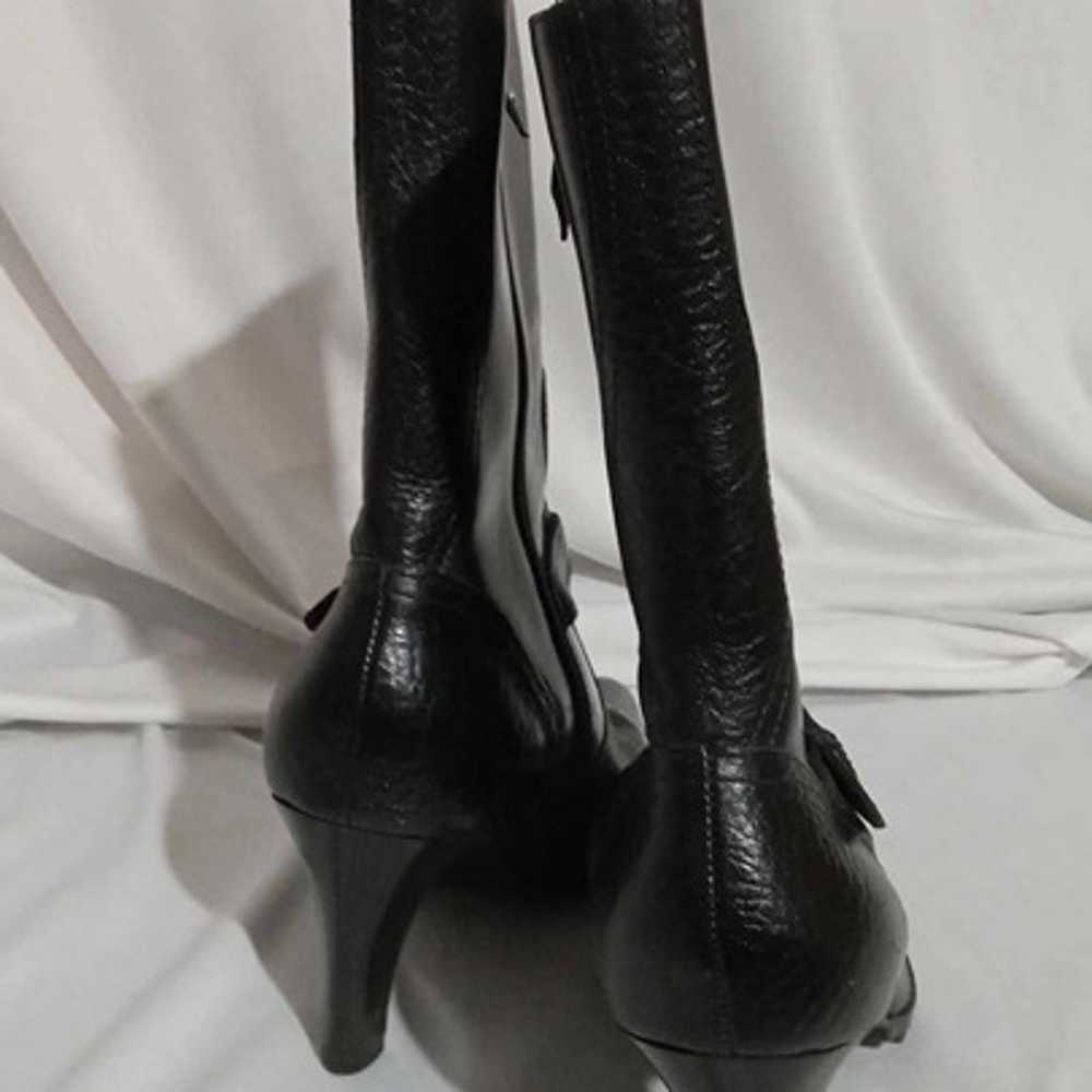 Unisa Ladies Black Patent Leather High Heel Boots… - image 3