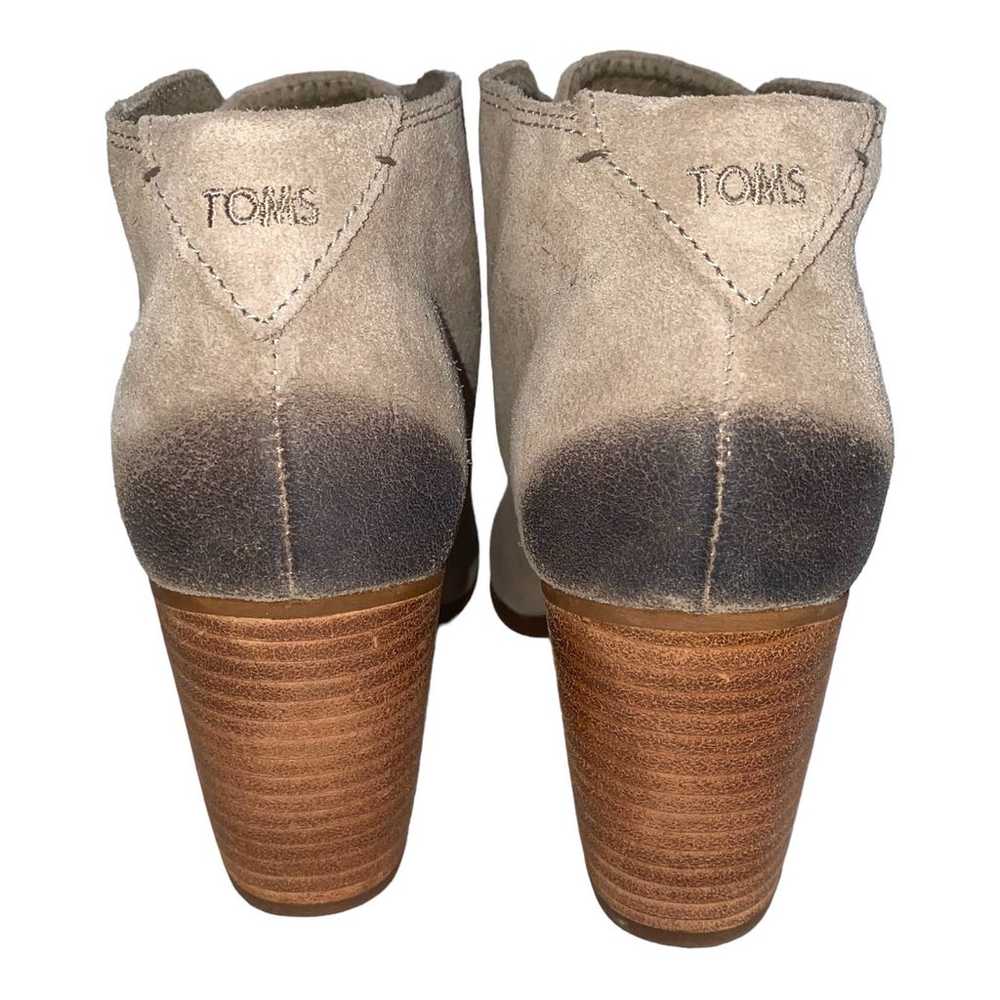 NWOT Toms Lunata Tarmac Taupe Desert Suede Ankle … - image 6