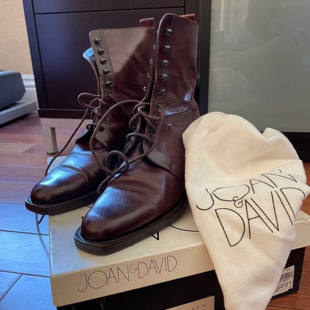Joan and David brown leather boots - image 2