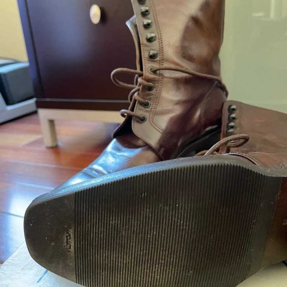 Joan and David brown leather boots - image 4