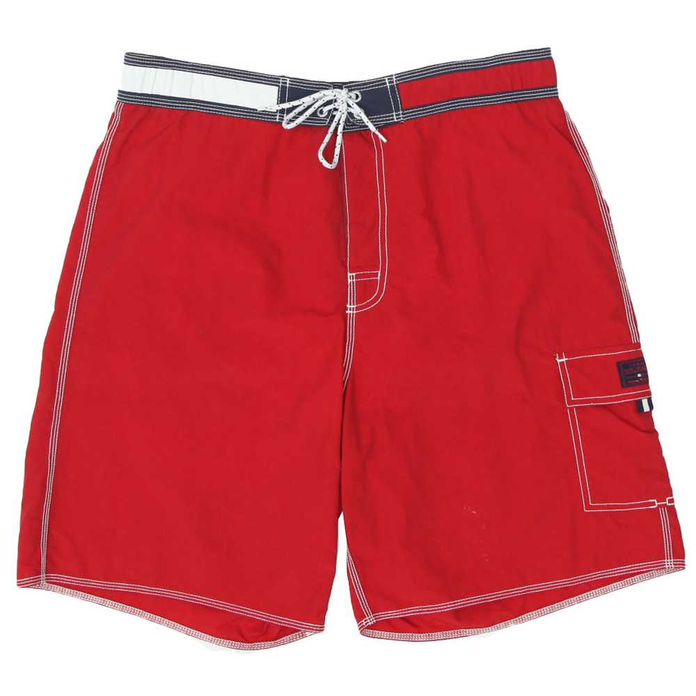 Mens Tommy Hilfiger Red Cargo Board Shorts - image 1