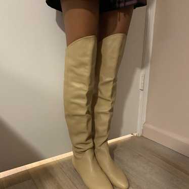 9West ( Nine West) tan color over the knee tall bo
