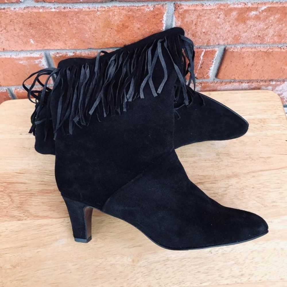 Pazzo Brand Black Suede Boot Heels Women - image 3