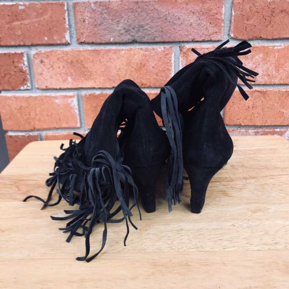 Pazzo Brand Black Suede Boot Heels Women - image 4