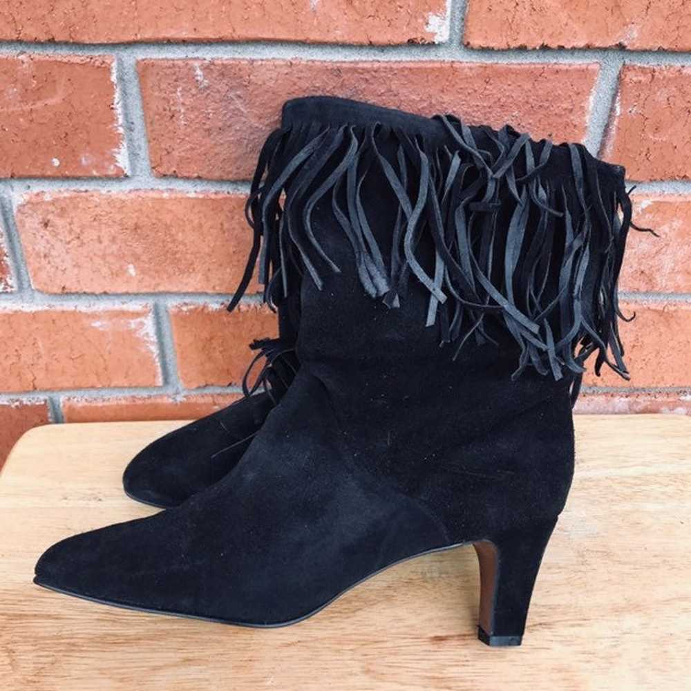 Pazzo Brand Black Suede Boot Heels Women - image 5