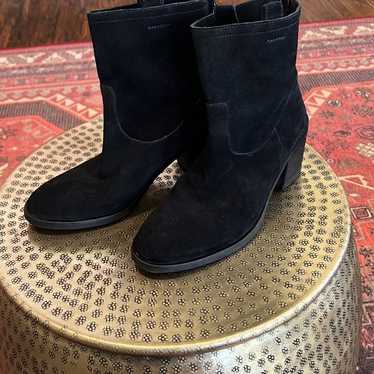 Sam Edelman Vintage Black Suede Boots - image 1