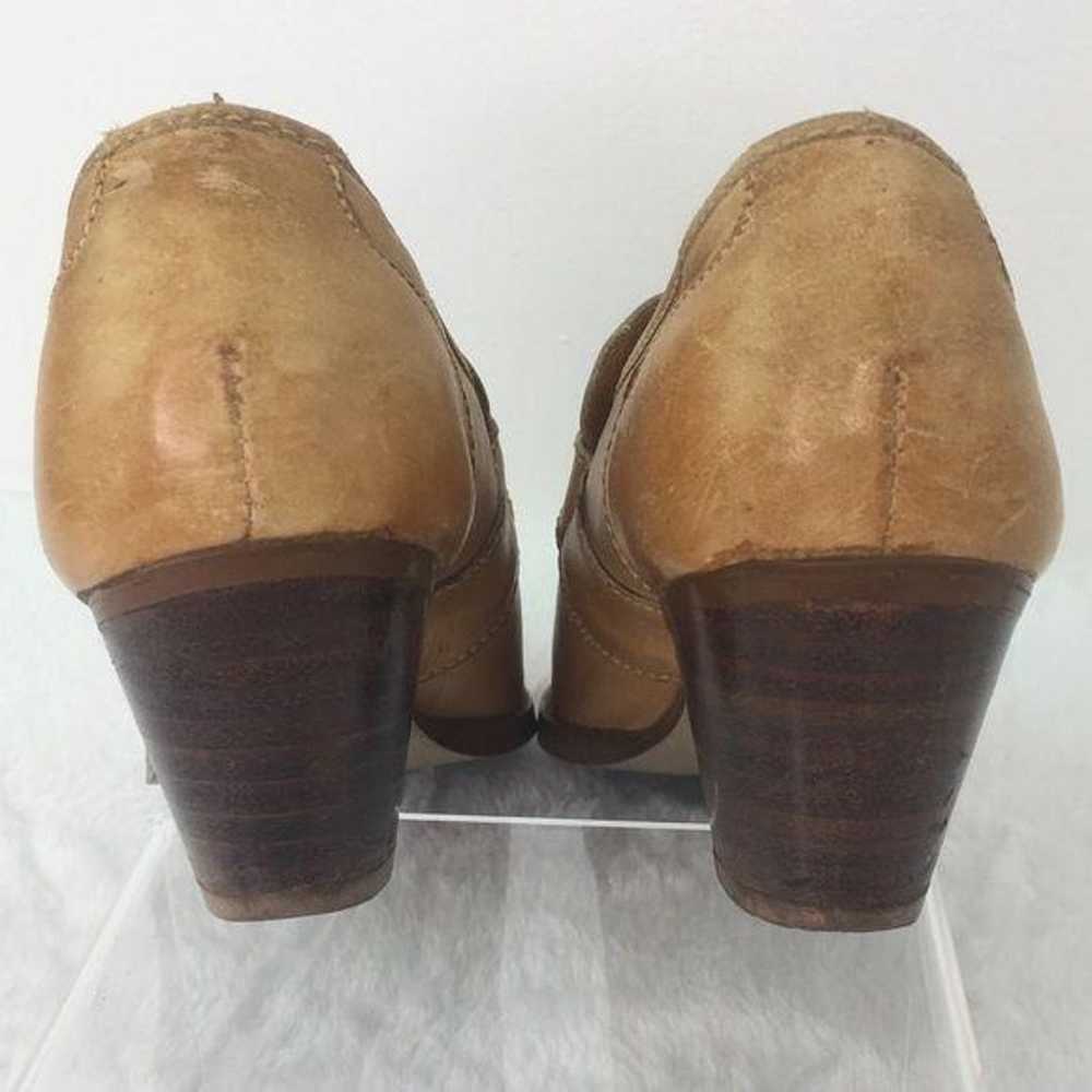 Vtg Nobils Leather Heeled Ankle Booties - image 8