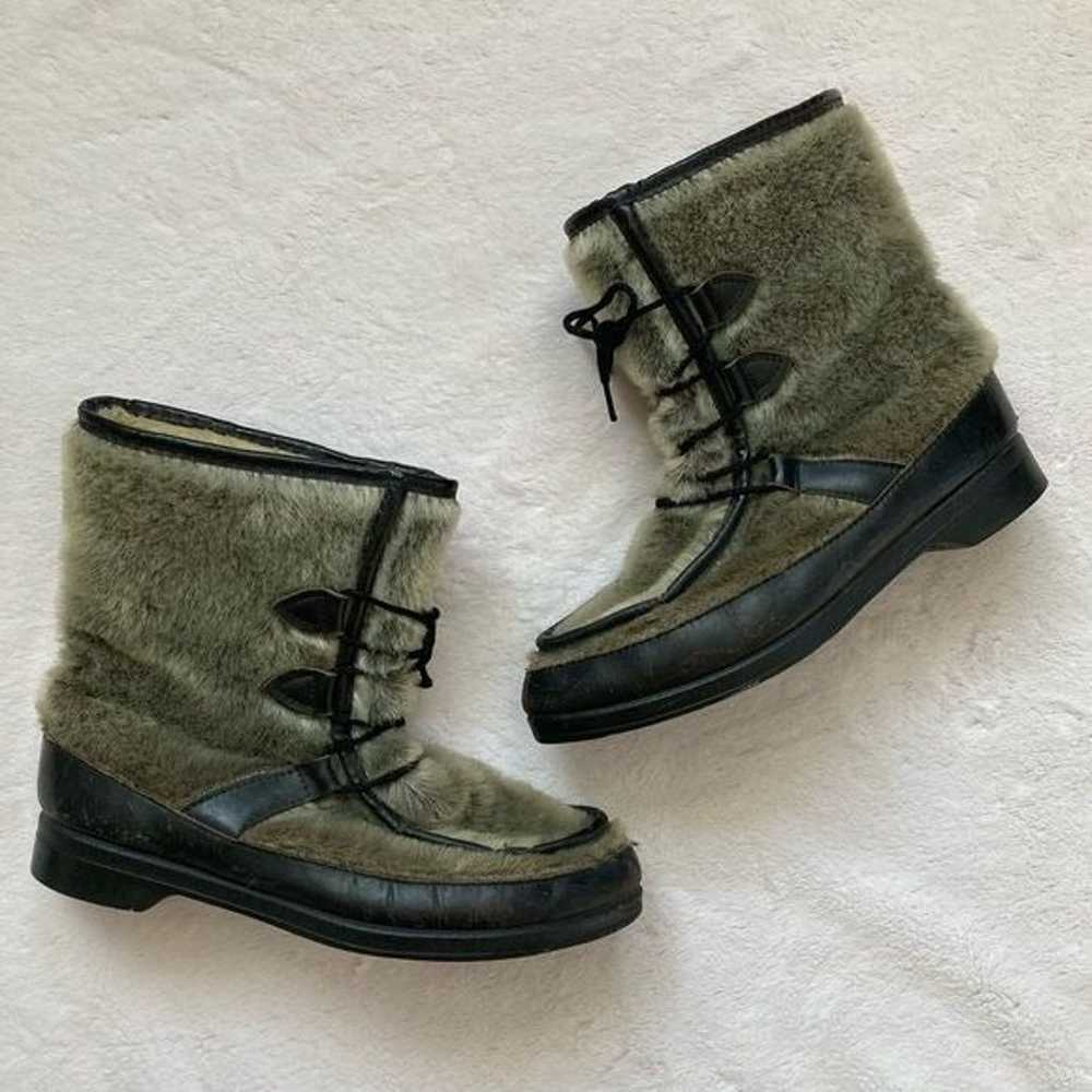 Vintage Snowland Faux Fur Winter Boots - Size 8 - image 1